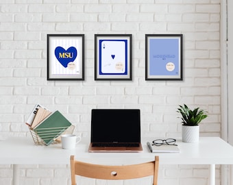 Morehead State University Wall Prints- set of 1-6