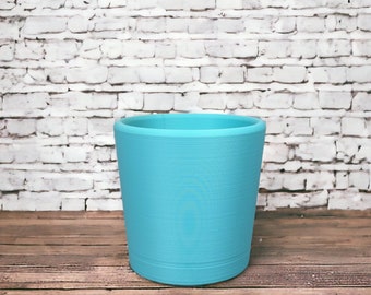 Double Wall Flower Pot in Seafoam