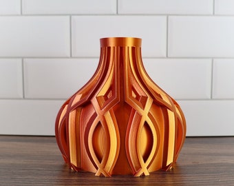 Linse Short Vase in Gilded Rose