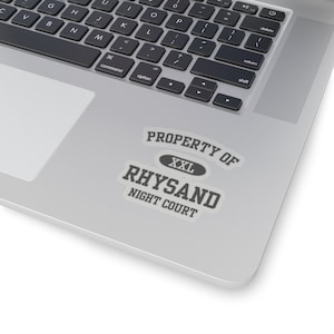 Property of Rhysand stickers  ACOTAR Stickers High Lord of the Night Court stickers  kiss cut stickers Valkyrie stickers