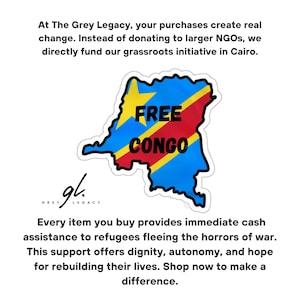 Gratis politieke sticker Congo DRC activisme stickers protest voor vrede en gelijkheid Black Lives Matter Waterbestendig Afrikaanse sticker