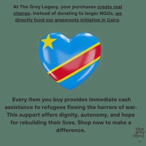 Democratic Republic of Congo Flag Sticker Solidarity Congolese Flag Water Resistant Black Lives Matter Africa Humanitarian Crisis