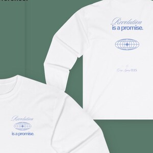 chemise palestinienne | Bénéfices reversés | La révolution est une promesse à manches longues | T-shirt confort activiste
