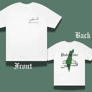 Palestine Falastin Streetwear Tee, Arabic Palestinian T Shirt, Stop Genocide, Aesthetic Anti Zionist, Subtle Protest Apparel