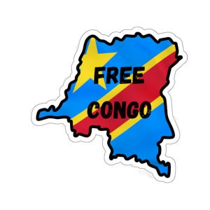 Republic of the Congo Heart Sticker - Celebrate Unity