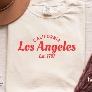 Vintage Los Angeles Varsity Shirt, Retro Tee for Californians, College Baseball Tee, Distressed LA Shirt, LA Shirt, Gift for California, CA