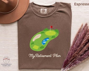 Golf Ruhestand Plan Komfort Farben Shirt: Golfer Geschenk Größen S-4XL