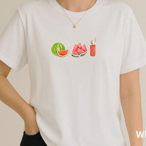 Wassermelone T-Shirt, Melone T-Shirt, Wassermelone Shake Shirt, Sommer Obst Shirt, Frühlings Obst T-Shirt, Foodie Geschenk, Obst Fan Geschenk, Mutter Geschenk