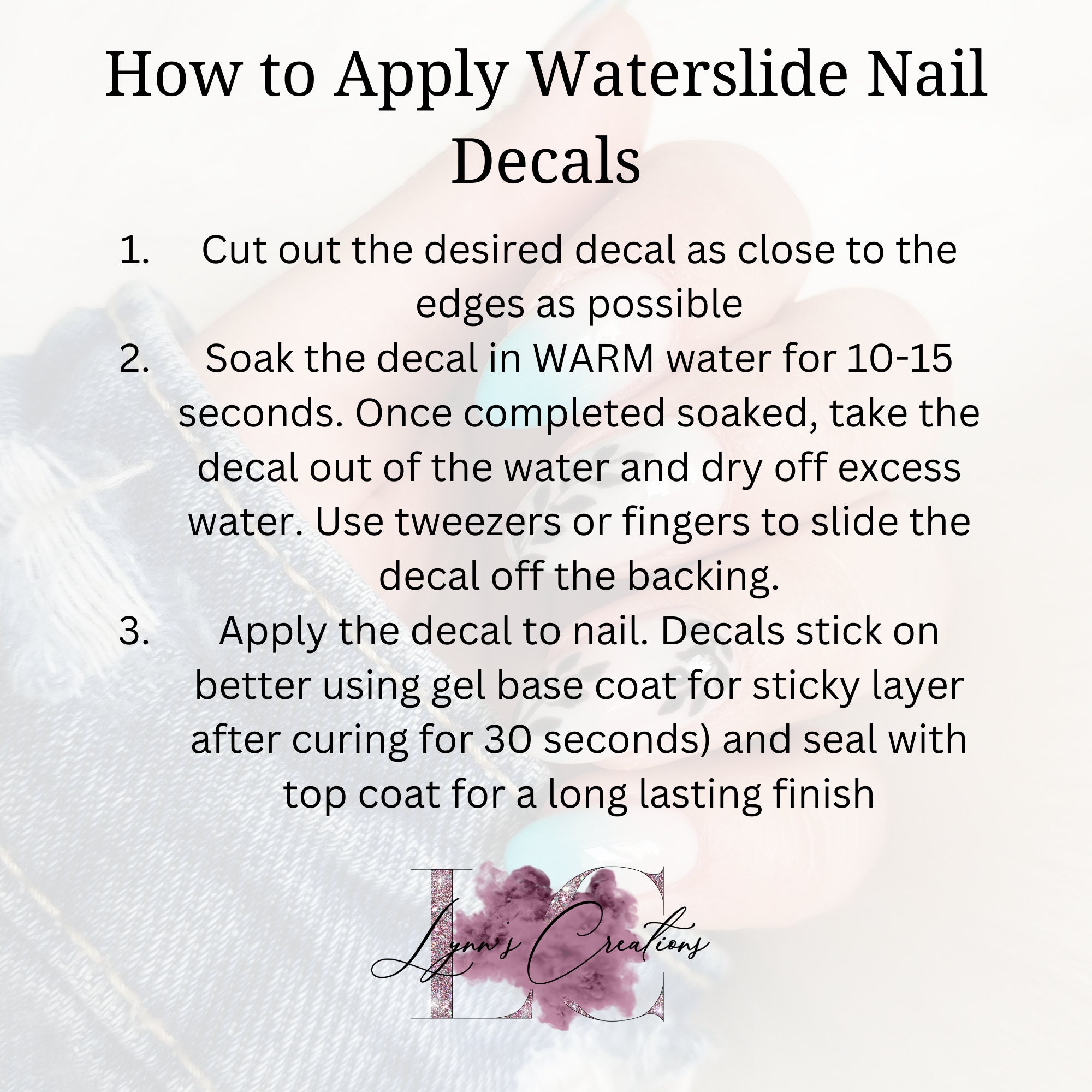 Waterslide Nail Decals, Santa Muerte Nail Decals, Santa Muerte Nails, Nail Decor, Nail Tools Etsy