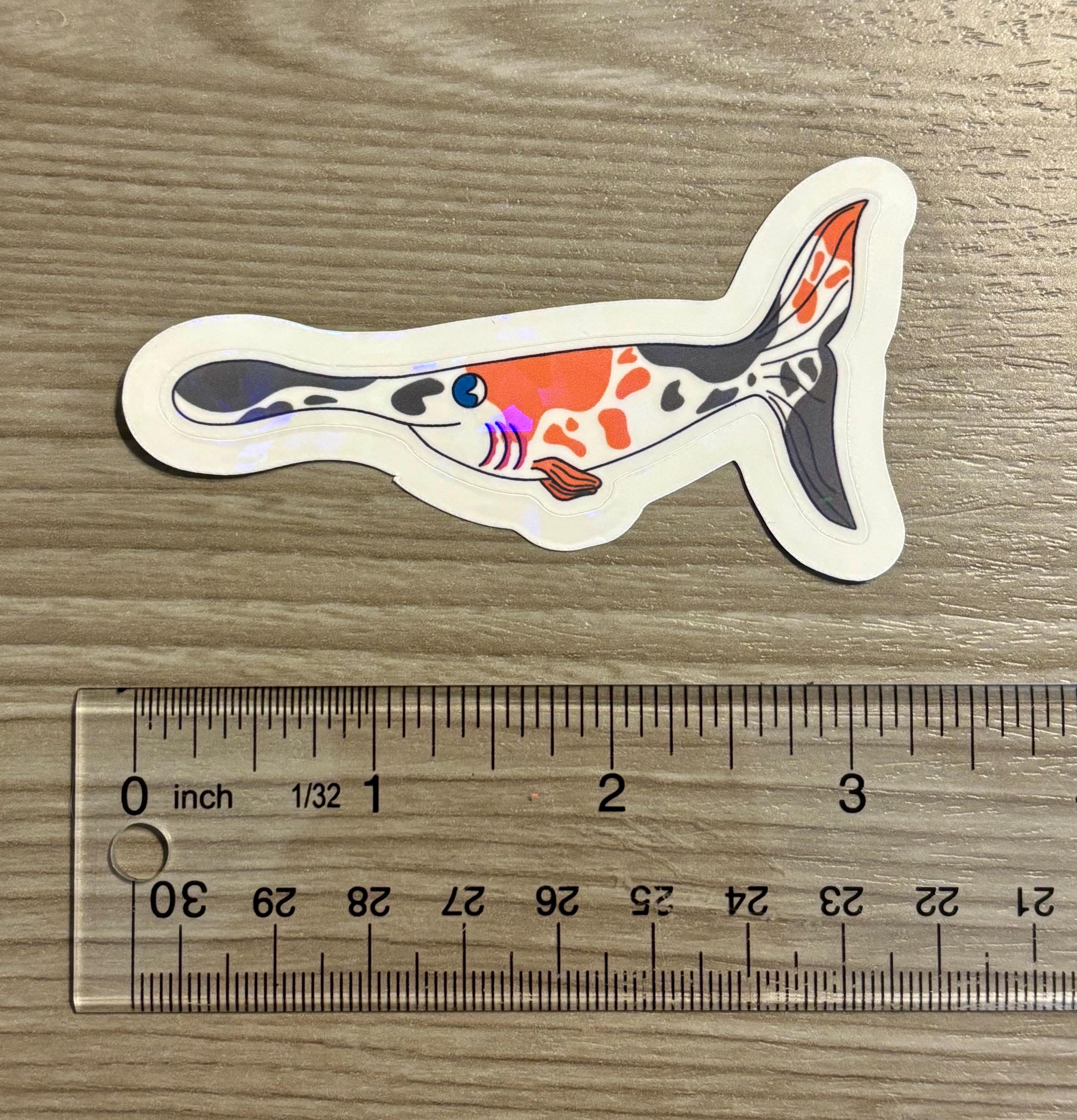 Paddle Fish Sticker | Fish Vinyl Sticker | Water Resistant Sticker ...