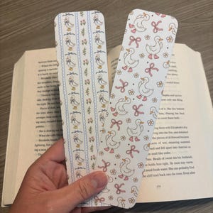 Silly Summer Goose Bookmark | Book Accessory | Bookish Gift | Book Lover Gift | Handmade Laminated Bookmark | Goose Aesthetic