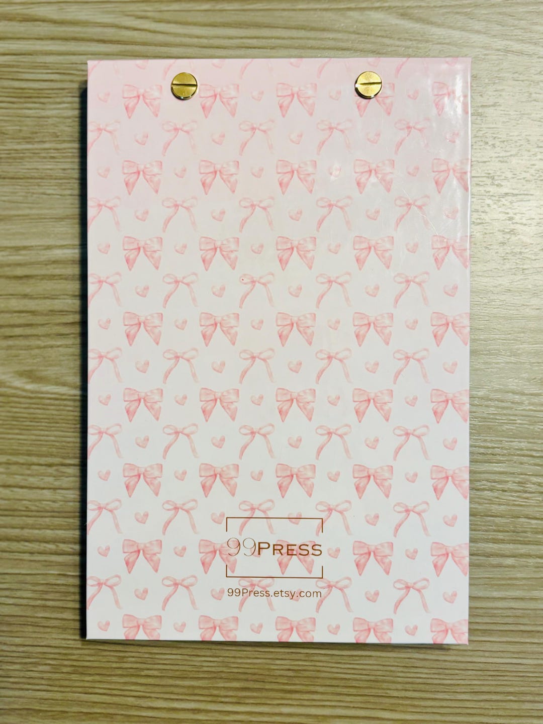 Pink Coquette Bow Notepad | Handmade Notepad | Custom Notepad ...