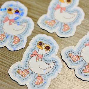 Official Goose Business Sticker | Cute Goose Sticker | Waterproof Vinyl Sticker | Sticker for Kindle | Water Bottle Sticker | Laptop Sticker