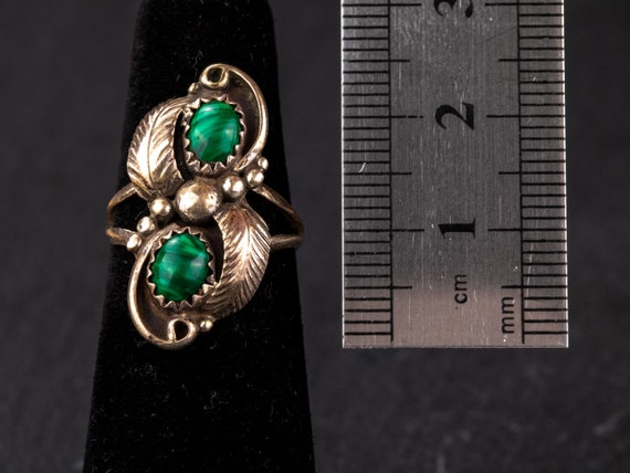 Malachite Leaf Ring - image 3