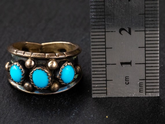 Turquoise Shadow Box Ring - image 3