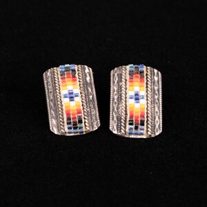 Beaded Vintage Earrings - Southwest Jewelry - Vintage Native Jewelry