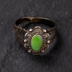 Vintage turquoise Adjustable Ring