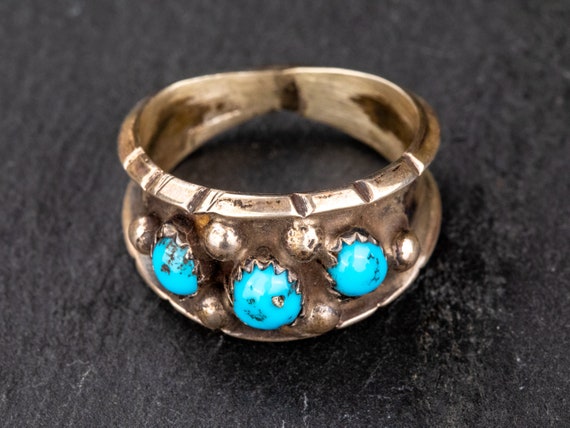 Turquoise Shadowbox Ring - image 1