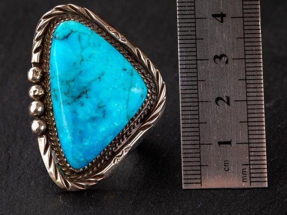 Large Turquoise Native Ring - image 3