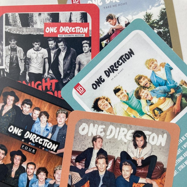 One Direction Album Prints | Music Posters | 1D Album Cover Prints | Colorful Up All Night Poster| Take Me Home Print | Vintage Album Prints