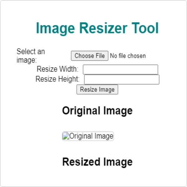 Image Resizer Tool for Website or Blog