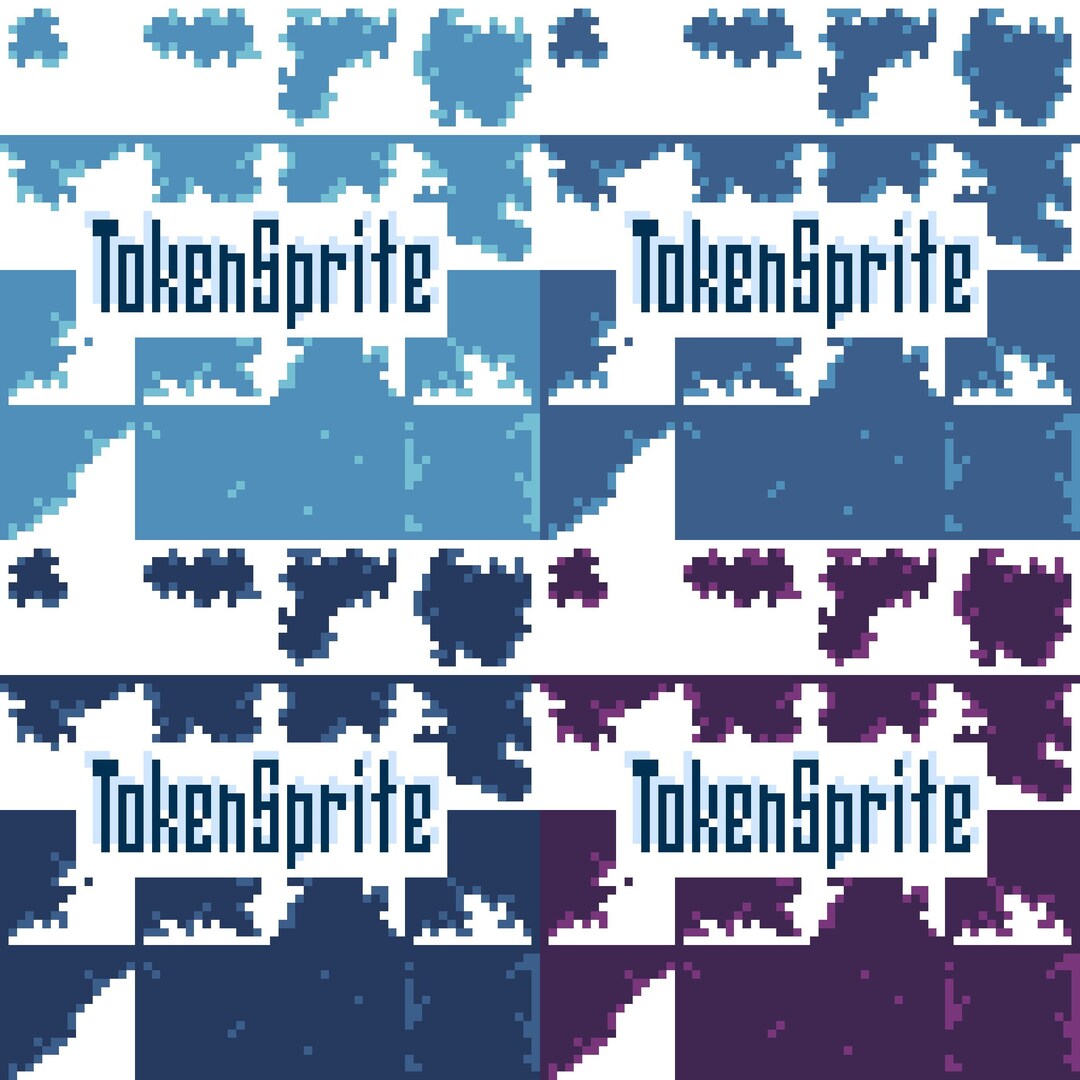 Water Map Tile Asset Sprite Sheet Digital Token - Etsy