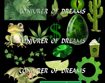 Green Elements Sheet Digital Art  Download