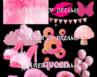 Pink Elements Sheet Digital Art  Download