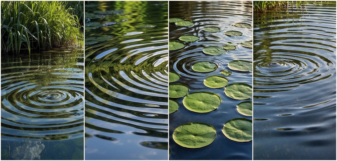 Water Ripples Digital Download Set of 4 - Etsy