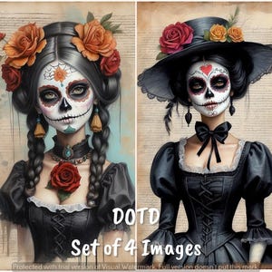 Tag der Toten Digital Download Set mit 4 Bildern