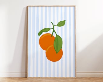 Orange Matchbox Print | Palm Beach Preppy Art | Florida Coastal Wall Decor | Miami Beach House Style | Digital Download