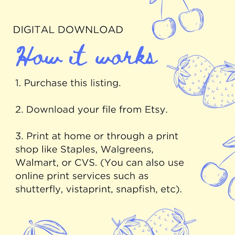 a poster with instructions for how to print