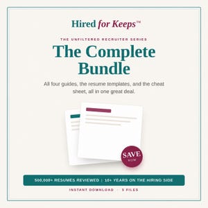 Career Toolkit Bundle | ATS Resume Templates, Job Application Tracker, LinkedIn and Interview Prep Guides