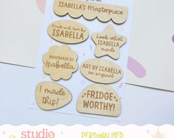 Personalised Kids Artwork Magnets | Custom Look What I Made Magnets | Grandparent Gift
