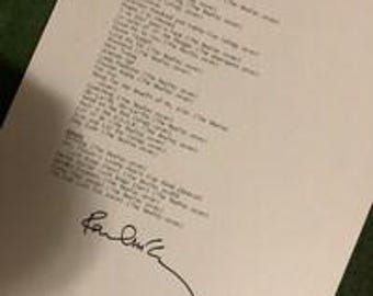 Paul McCartney setlist Dodger Stadium 2019 signed reprint Freshen Up Tour