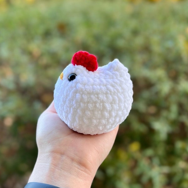 Farmhouse Chicken Toy | Hen Stuffed Animal | Chicken Plushie | Handmade Home Decor | Country Decor | Farmhouse Decor | Chicken Desk Buddy