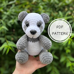Crochet Panda Amigurumi Pattern | Jungle Animal Crochet Pattern | Bear Plushie Crochet Pattern