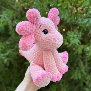 Virkad sittande Axolotl Amigurumi-mönster | Handledning för virkmönster med låg söm | Virkmönster för Axolot Plushie bild 7