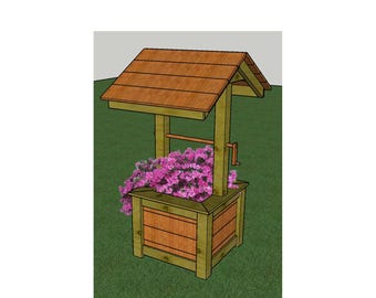 Jardinera de pozo de los deseos, jardinera, pozo de los deseos, ideas de jardín, jardinera, ideas de paisajes, ideas de regalos, proyectos, guías de construcción digitales.