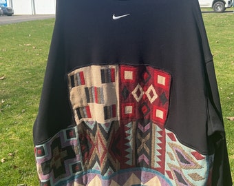 Reworked branded crewneck