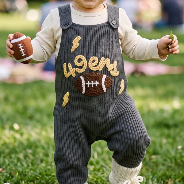 Personalisierte Baby-Fußball-Outfit, Baby-Fußball-Overall, Geschenk für Fußballfan, Geschenk für Fußballliebhaber, Babypartygeschenk, Babykleidung