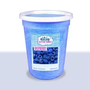 Blue Raspberry Cotton Candy Tub: Vegan Gluten-Free Dessert