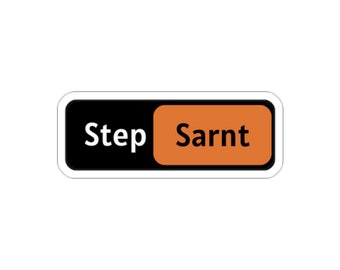 Step Sarnt Stickers , Military Stickers , Funny Military Stickers, Marines Stickers, Military Gifts, Gift for Service Member, Military Life