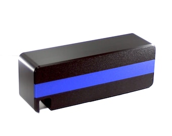 FT991A front cover "thin blue line" edition - keeps dust out and adds a touch of class to your shack - Free Shipping!