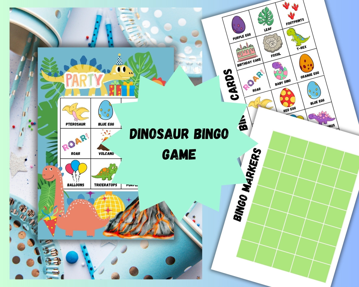 The Ultimate Dinosaur Party Bundle Printable Instant Digital Download ...