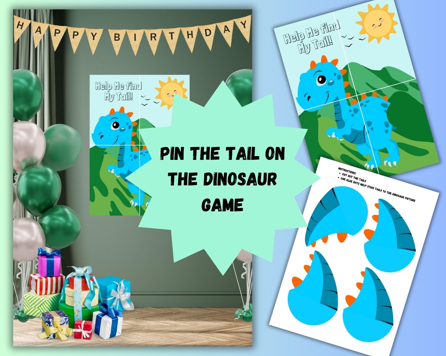 The Ultimate Dinosaur Party Bundle Printable Instant Digital Download ...