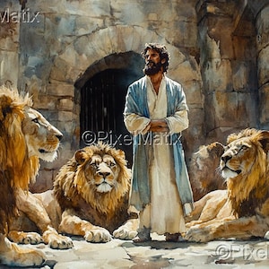 Daniel in the Den of Lions - Digital Download