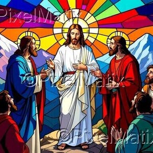Transfiguration of Jesus: The Festival of Tabernacles - Jesus Talking to Moses and Elijah - Digital Download