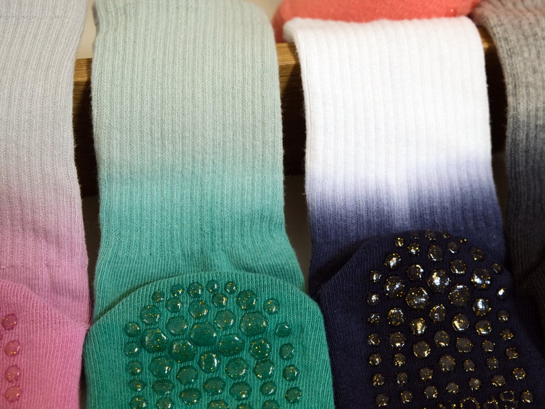 Yoga Pilates Stocks,indoor Antislip Socks,gradient Colors Yoga Socks