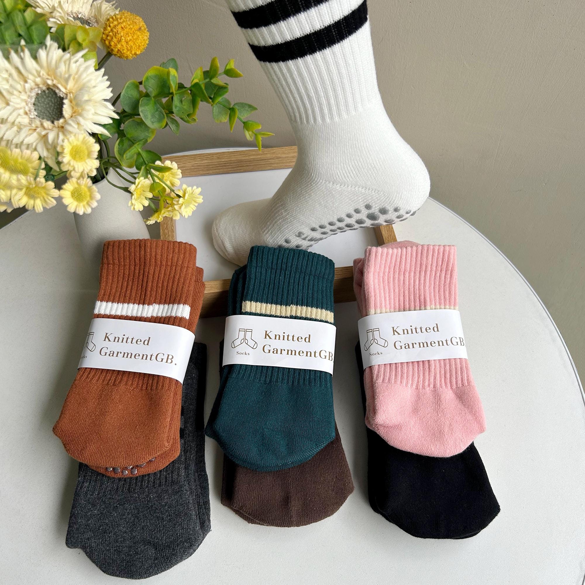 Taille 35-42 Femmes Lot De 4 Paires De Chaussettes Pilates/Yoga Antidérapantes Femme - Taille 35-42, Blanc Pour Course Tennis Gym